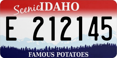 ID license plate E212145