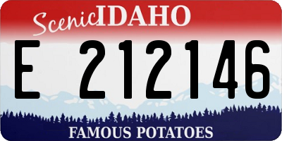 ID license plate E212146