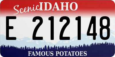 ID license plate E212148