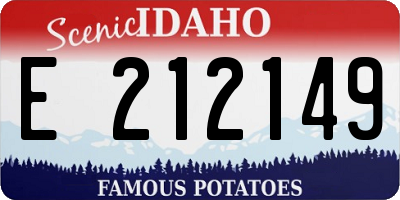 ID license plate E212149