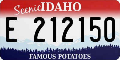 ID license plate E212150