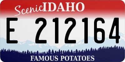 ID license plate E212164