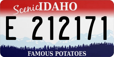 ID license plate E212171