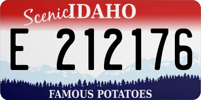 ID license plate E212176