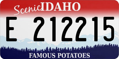 ID license plate E212215