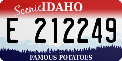 ID license plate E212249