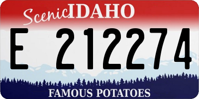 ID license plate E212274