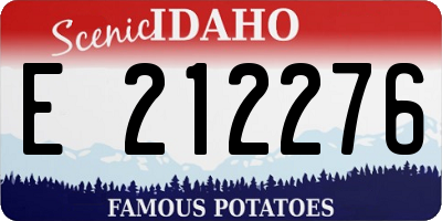 ID license plate E212276