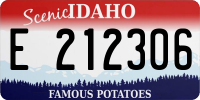 ID license plate E212306