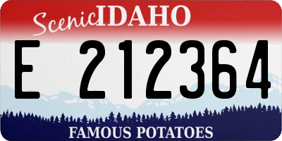 ID license plate E212364