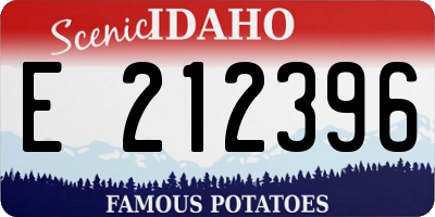 ID license plate E212396