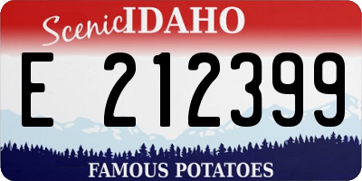 ID license plate E212399