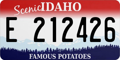 ID license plate E212426