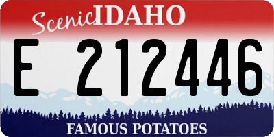 ID license plate E212446