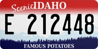 ID license plate E212448