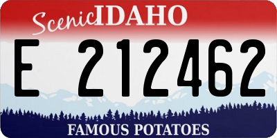 ID license plate E212462