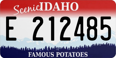 ID license plate E212485
