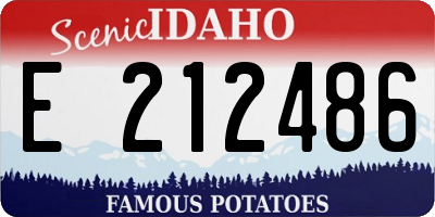 ID license plate E212486