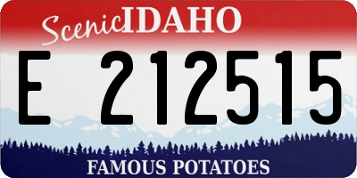 ID license plate E212515