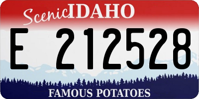 ID license plate E212528