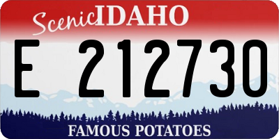 ID license plate E212730