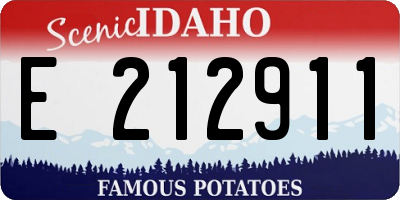 ID license plate E212911
