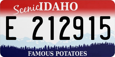ID license plate E212915