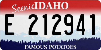 ID license plate E212941