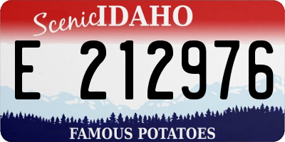 ID license plate E212976