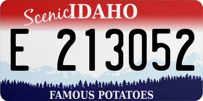 ID license plate E213052