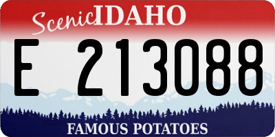 ID license plate E213088