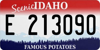 ID license plate E213090