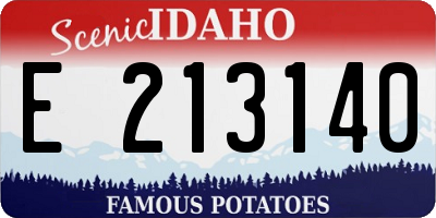 ID license plate E213140