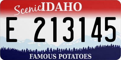 ID license plate E213145