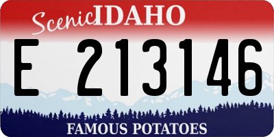 ID license plate E213146