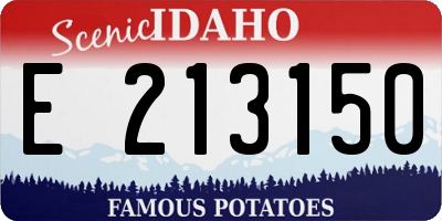 ID license plate E213150