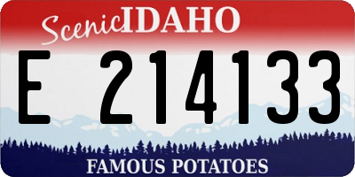 ID license plate E214133
