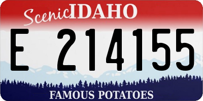 ID license plate E214155
