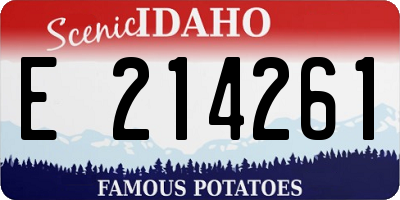 ID license plate E214261