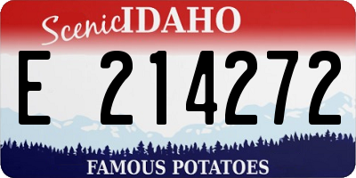 ID license plate E214272