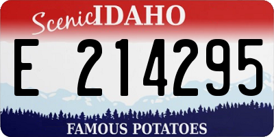 ID license plate E214295