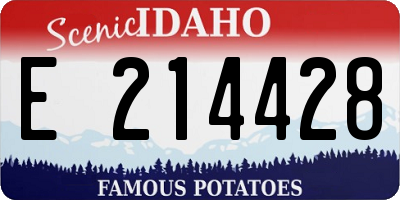 ID license plate E214428