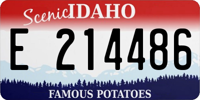 ID license plate E214486