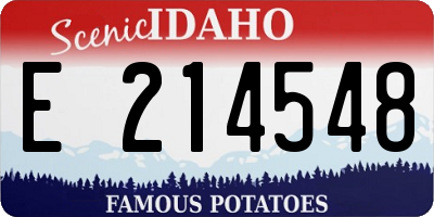ID license plate E214548
