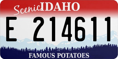 ID license plate E214611