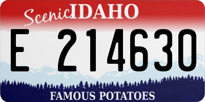 ID license plate E214630
