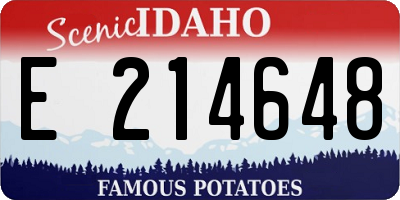 ID license plate E214648