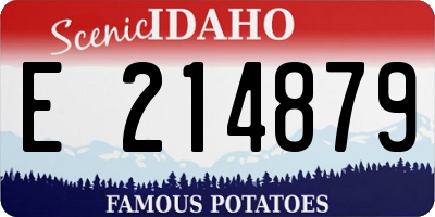 ID license plate E214879