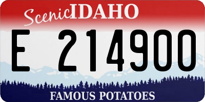 ID license plate E214900