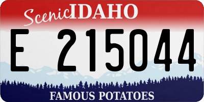 ID license plate E215044